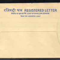 India 275+35p Postal Stationary Registered Envelope MINT # 6883