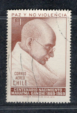 Chile 1969 Mahatma Gandhi of India Apostle of Non Violence Cancelled # 700