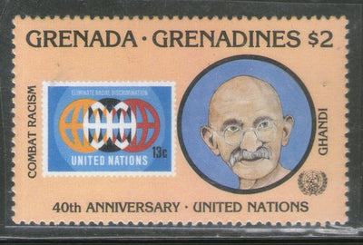 Grenada Grenadines 1985 Mahatma Gandhi India Stamp on Stamps Sc 709 MNH # 704