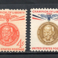 USA 1961 Mahatma Gandhi of India 2v MNH # 71