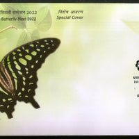 India 2022 Barnawapara Butterfly Meet Insect Special Cover # 7202