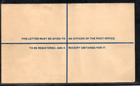 India 1957 50+13p Postal Stationary Registered Envelope Cloth Bound Jain-RL30 Mint # 7395