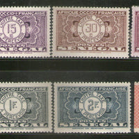 Senegal 1935 8 Diff. Postage Due Sc J23 Stamp MNH # 742