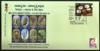 India 2024 Millets Smart Food for Better Health Agriculture KARNAPEX Special Cover # 7487