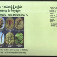 India 2024 Millets Smart Food for Better Health Agriculture KARNAPEX Special Cover # 7487