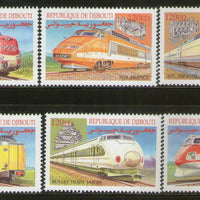 Djibouti 2000 Hi-Speed Trains Railway Locomotive Sc 803a-f 6v MNH # 74