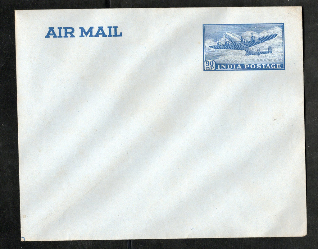 India 90np Air Mail Plain Envelopes Mint Postal Stationery # 7507