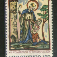 San Marino 1979 Congress of Stomatology Woodcut Painting Sc 969 MNH # 750