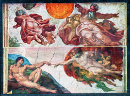 India 1975 Michelangelo Paintings 2v Max Card # 7612