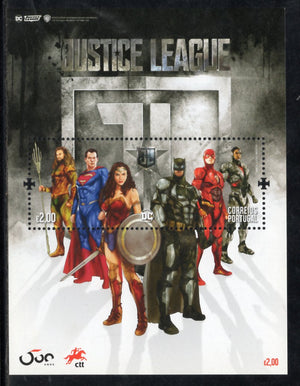 Portugal 2020 Justice League Superman Batman Cartoon Animation Film M/s MNH # 7630