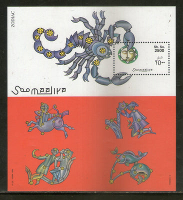 Somalia 1999 Signs of Zodiac Astrology M/s MNH # 7664