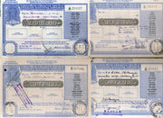 India 4 Different Postal Order up to Rs. 7 Good Condition Used RARE # 7671