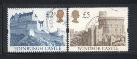 Great Britain 1992 2 diff. Castle series High Value Sc 1447-48 Used # 767