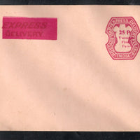 India 15np+13p Express Delivery O/p 25p Postal Stationery Envelope Mint # 7688