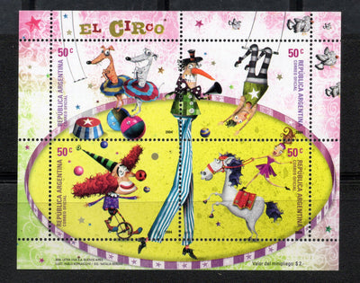 Argentina 2004 Circus Clown Sc 2281 M/s MNH # 7699