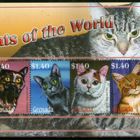 Grenada 2008 Cats of World Pet Animals Sc 3684 Sheetlet MNH # 7705