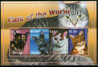 Grenada 2008 Cats of World Pet Animals Sc 3684 Sheetlet MNH # 7705