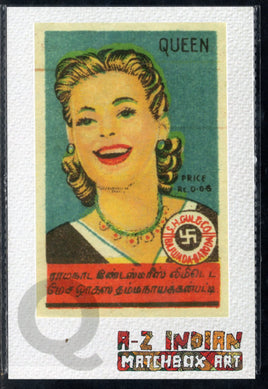 India 2021 QUEEN A to Z Matchbox Art Picture Post Card Mint # 7712