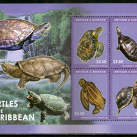 Antigua & Barbuda 2012 Turtles Reptiles Amphibians Sc 3203 Sheetlet MNH # 7736