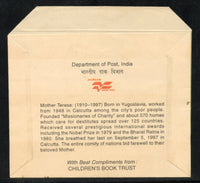 India 1997 Mother Teresa Nobel Prize M/s with Envelope MNH # 7770