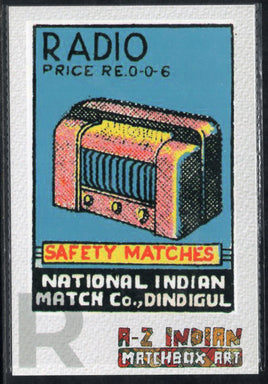 India 2021 Radio A to Z Matchbox Art Picture Post Card Mint # 7776