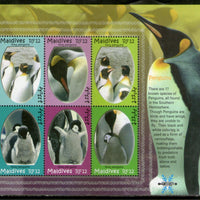 Maldives 2007 King Penguins Birds Marine Life Sc 2938 Sheetlet MNH # 7794