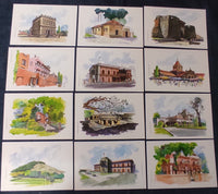 India 2021 Pune Vintage Artwork 12 Diff. Picture Post Cards Mint # 7807