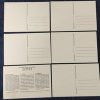 India 2021 R. K. Laxman Cartoonist Sketch of Mahatma Gandhi 6 Diff. Picture Post Cards Mint # 7810