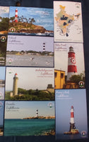 India 2021 Lighthouses set of 15 Diff. Picture Post Cards Mint # 7832