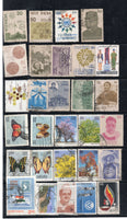 India 1980's 187 Diff. Used Commemorative Stamps # 7837