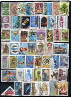 India 1980's 187 Diff. Used Commemorative Stamps # 7837