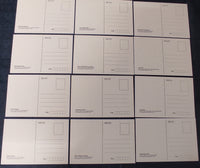 India 2025 Ellora Cave Buddha Temple Artwork 12 Diff. Picture Post Cards Mint # 7891