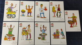 India 2021 Street Foods of India Set of 9 Diff. Picture Post Cards Mint # 7902