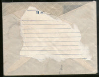 India 1940 KG VI Transport Multi Stamped Cover Kirkee Bazar to England # 7912
