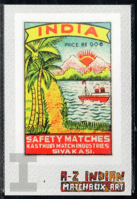 India 2021 Ship A to Z Matchbox Art Picture Post Card Mint # 7946
