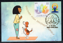 India 2025 11th International Day of Yoga Dog Max Cards # 7978