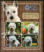 Gambia 2009 West Highland White Terrier Dogs Pet Animals Sc 3200 M/s MNH # 8227