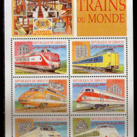 Djibouti 2000 Steam Locomotive Trains Railway Sc 801 Sheetlet MNH # 8262