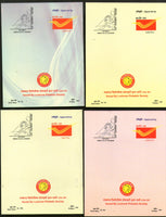 India 2012 AHIMSAPEX Lucknow Gandhi Nehru Teresa Tata Ambedkar Set of 4 Booklets # 8265