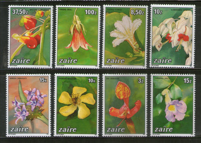 Zaire 1984 Flowers Orchids Plant Sc 1146-53 MNH # 883