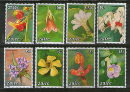 Zaire 1984 Flowers Orchids Plant Sc 1146-53 MNH # 883