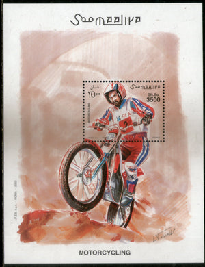 Somalia 2003 Bike Sport Motor Cycling M/s MNH # 8372