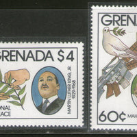 Grenada 1985 Mahatma Gandhi of India Martin Luther King Sc 1404-5 2v MNH # 842