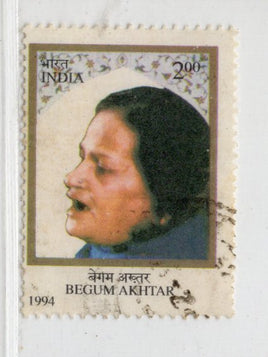 India 1994 Begum Akhtar Singer Cinema Film Phila-1430 Used # 842