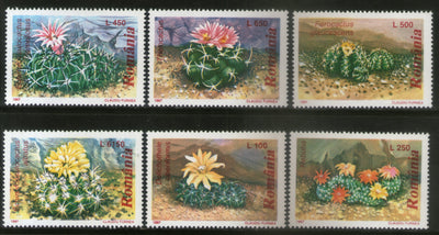 Romania 1997 Flowering Cactus Plant Sc 4160-65 MNH # 849