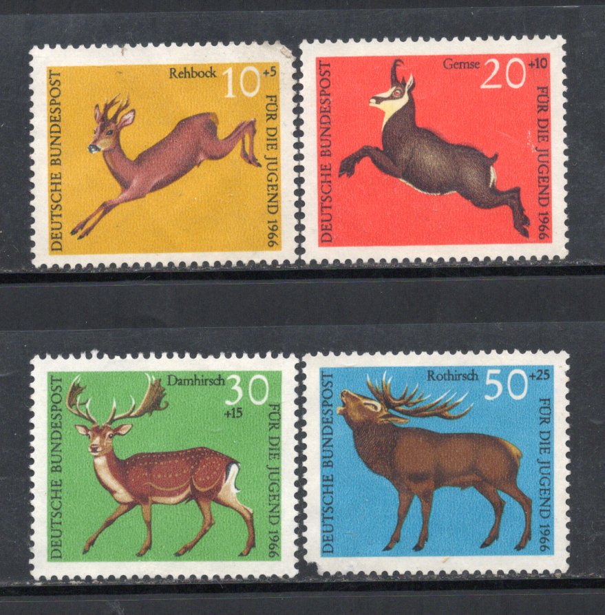 Germany 1966 Wildlife Animal Sc B412-15 Mint without Gum # 896
