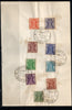 India 1967-74 Ashokan Service Phila-S213-21 FD Cancelled on Plain Paper # 9009