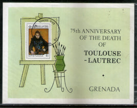 Grenada 1976 Paintings By Toulouse Lautrec M/s Cancelled # 9045
