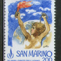 San Marino 1978 Universal Declaration of Human Rights Woman Torch Sc 944 MNH # 914