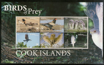 Cook Islands 2018 Birds of Prey Eagle Wildlife Sheetlet MNH # 9193